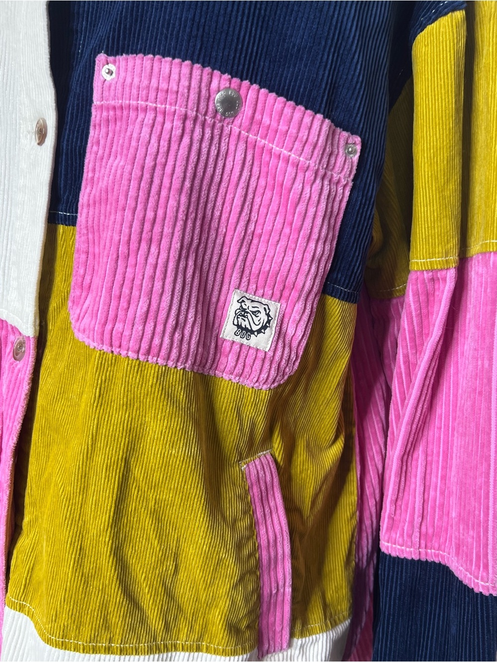 UO x BDG Colorblock Button Up Shirt - Picture 3 of 5